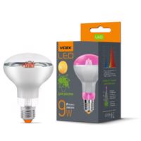 VIDEX LED žárovka E27 R80FF GROW PLANT Fytolampa 9W Filament 300lm 1200K