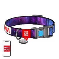 Waudog "NASA21" nylonový obojek pro psy s QR kódem, velikost M, šířka 20 mm