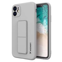 Wozinsky Kickstand Case silikonové pouzdro se stojánkem iPhone 12 Pro šedé 5907769317026