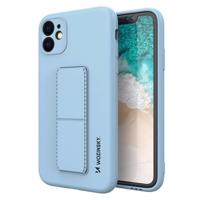 Wozinsky Kickstand Case silikonové pouzdro se stojánkem iPhone 12 světle modré 5907769316975