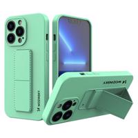 Wozinsky Kickstand Case silikonové pouzdro se stojánkem iPhone 13 mini mint 5907769318825