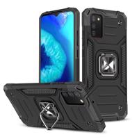 Wozinsky Ring Armor pancéřové hybridní pouzdro + magnetický držák Samsung Galaxy A03s černé 5907769319358