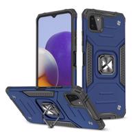 Wozinsky Ring Armor pancéřový hybridní kryt + magnetický držák Samsung Galaxy A22 4G modrý 5907769318122