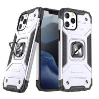 Wozinsky Ring Armor pouzdro iPhone 14 Pro Max pancéřové pouzdro magnetický držák kroužek stříbrný 5907769320484