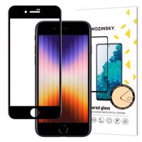 Wozinsky super odolné Full Glue tvrzené sklo přes celou obrazovku s rámečkem Case Friendly iPhone SE 2022 / SE 2020 / iPhone 8 / iPhone 7 černé 5907769314841