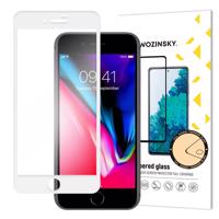 Wozinsky super odolné Full Glue tvrzené sklo přes celou obrazovku s rámečkem Case Friendly iPhone SE 2022 / SE 2020 / iPhone 8 / iPhone 7 bílý 5907769314858