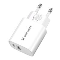 Wozinsky WGWCW USB-A USB-C 20W síťová nabíječka - bílá 5907769308369 5907769308369